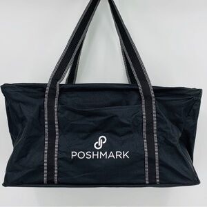 Poshmark Black Front Pocket Shipping/Utility Tote Collapsible Mail Bag